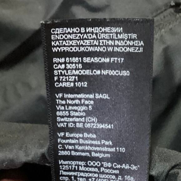 The North Face Dryvent Womens Black Zip Up Hoodie Windbreaker Rain Coat Jacket S - Picture 8 of 8